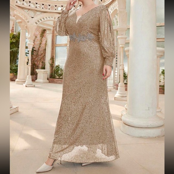 Gold gown - Picture 4 of 6